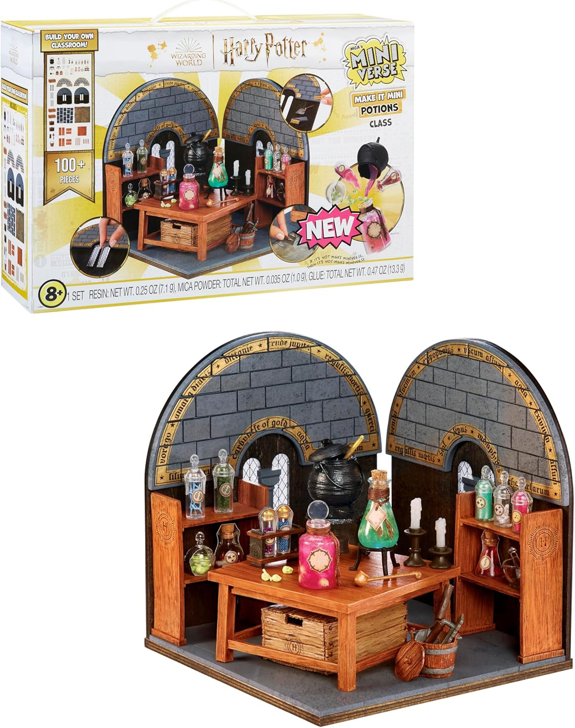 MGA's Miniverse Make It Mini Honeydukes Trolley - Mini-Sammlerstücke Harry Potter, 50+ Teile, Kunstharz-Bastelspiel, Nachgebildete Lebensmittel, Für Sammler & Kinder ab 8, Nicht ESSBAR