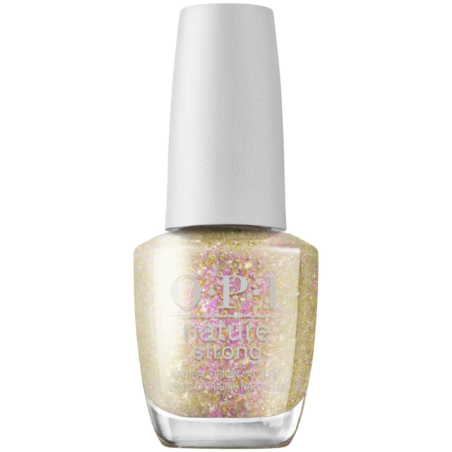 OPI Nature Bright Glitter & Shimmer - vernis à ongles longue durée avec une formule végétalienne innovante contenant des ingrédients naturels - pour des ongles brillants