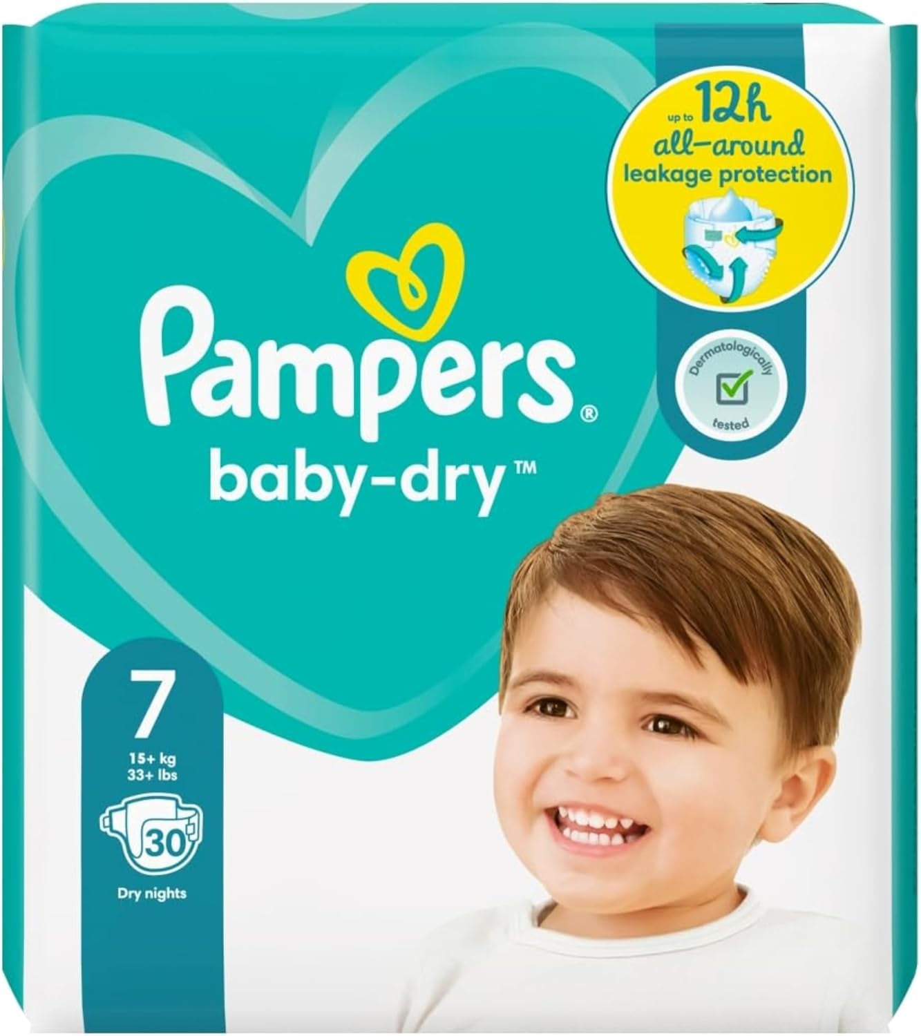 Couches Pampers 81657566 Pantalon Baby-Dry, blanc