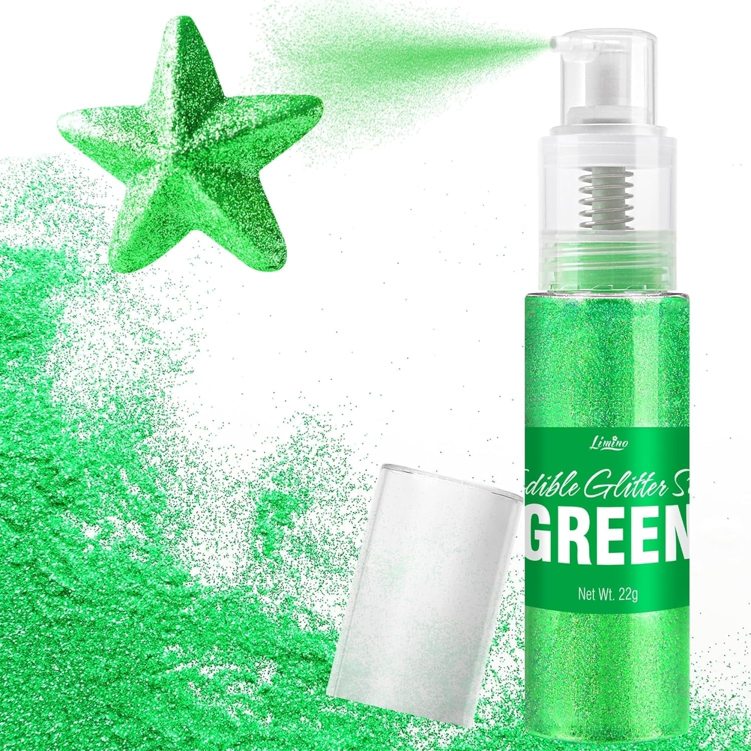 Spray de Paillettes Comestibles - 22G Paillettes Comestibles, Poudre de Paillettes Comestible pour Boissons, Décorations de Gâteaux, Macarons - Poudre de Paillettes Colorantes Alimentaires, Paillettes Comestibles pour Cocktails, Muffins (Rose)