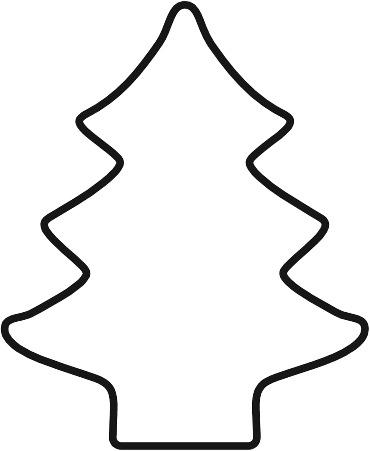 Kaiser Original Moule à Pain d'Épices, Forme Sapin de Noël, 13 x 9 x 2,5 cm, Acier Inoxydable, Coupe Facile et Précise, Manipulation Sûre et Confortable, Noir