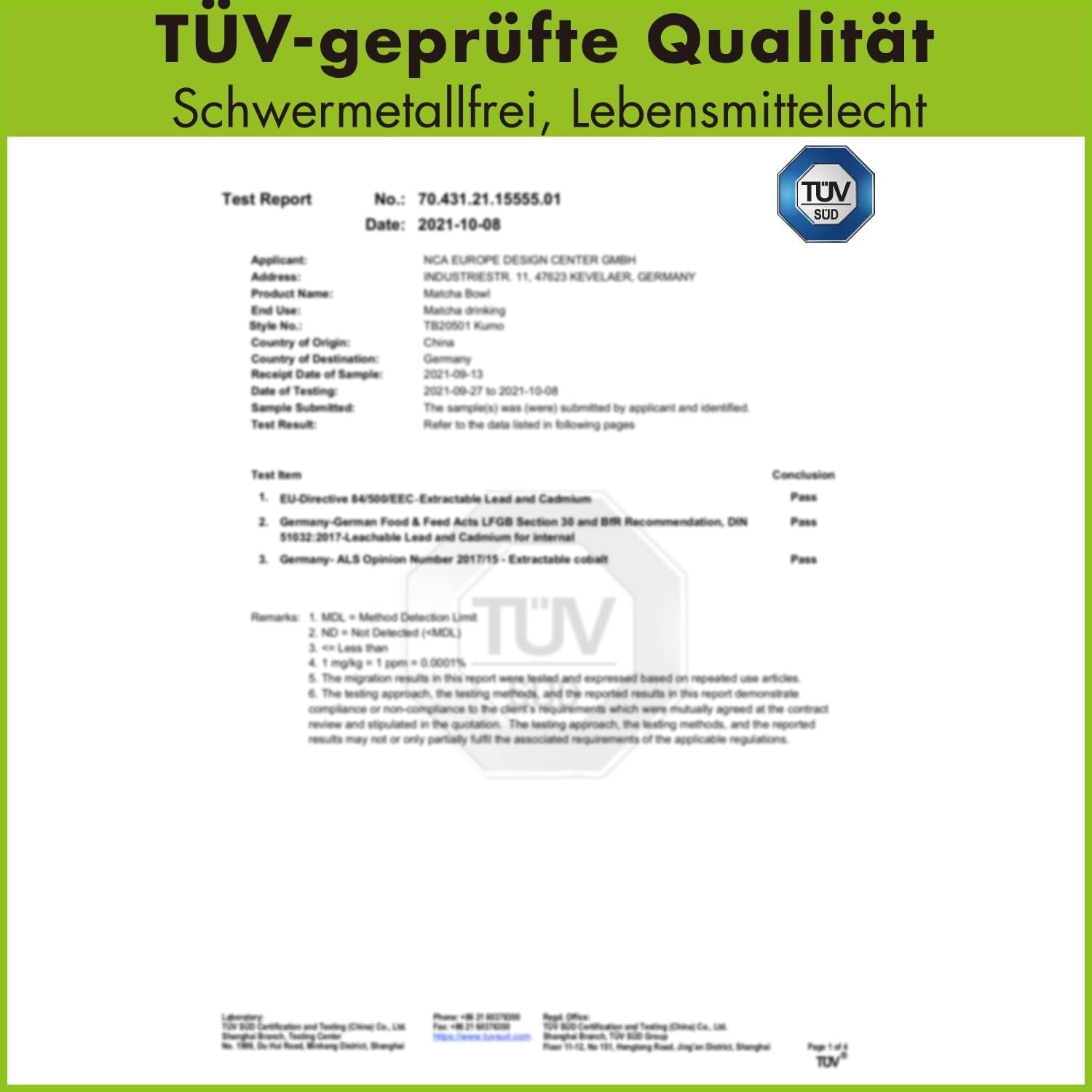 Set Goodwei Matcha cu tel pentru matcha, bol pentru matcha, suport pentru tel din ceramică și ceai matcha organic din Japonia | Set cadou (Kumo)