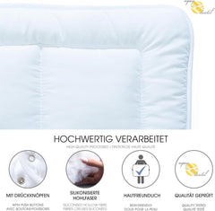 Aqua-Textil Soft Touch Set pentru copii Plapumă 100 X 135 Cm 250G și 350G cu pernă 40 X 60 Cm 150G Plapumă 4 anotimpuri Reglare climatică Oeko-Tex Plapumi si pilote Naty Shop