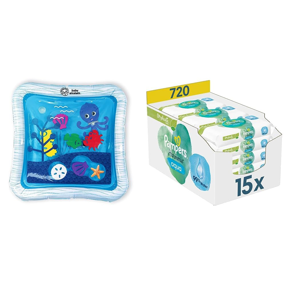 Boîte de lingettes humides Opus Ocean of Discovery et Pampers Harmony Aqua Baby, 720 lingettes (15 x 48), protection douce pour les peaux délicates avec 99 % d'eau