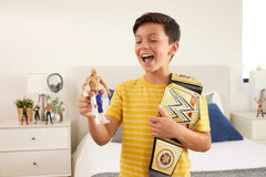 Mattel Ceinture de championnat WWE Mattel, jeu de rôle et costume de championnat universel incontesté de la WWE, env. Ceinture en simili cuir de 100 cm de long avec raccord unique, figurines HYJ35 Naty Shop