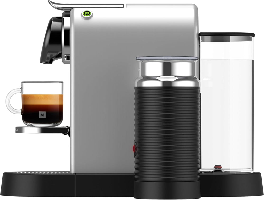 Machine à expresso avec capsules Nespresso XN761B Citiz&Milk | Mode veille automatique | 1260 watts | Capacité du réservoir d'eau : 1 l | Pression de la pompe : 19 bars | Argent
