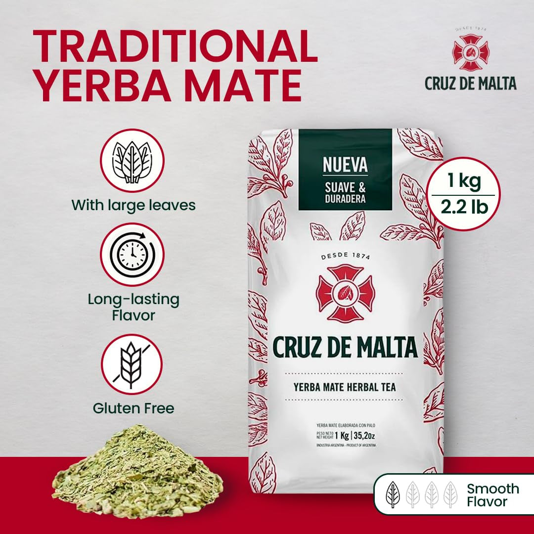 Ceai argentinian de mate cu bucăți de tulpini, 1 kg.