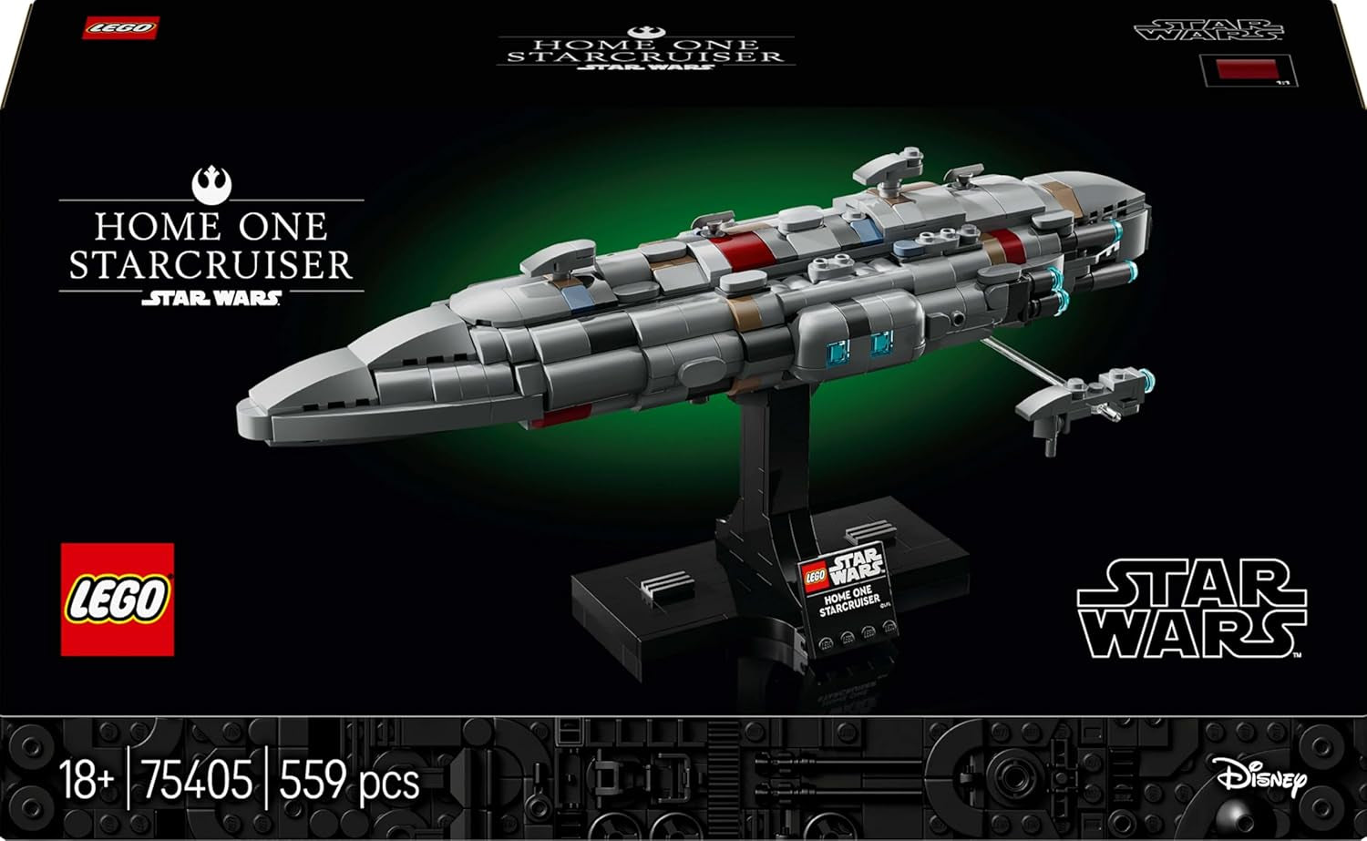 LEGO Star Wars 75405 Home One Starcruiser du Retour du Jedi - Modèle de vaisseau spatial - Ensemble fantastique et de collection à construire et à exposer - Cadeau pour les fans adultes et adolescents Jeux de construction Besuche den LEGO-Store