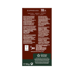 Jacobs Kaffeekapseln Espresso Intenso, Intensität 10/12, 10 x 10 Getränke, Nespresso* compatible Kaffee Kapseln, 100 Kapseln