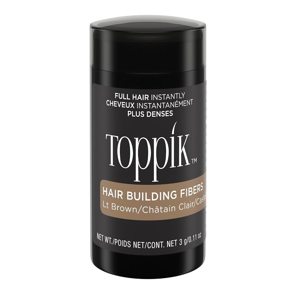 Cheveux dispersés châtain foncé pour des cheveux plus fournis en quelques secondes, poudre capillaire pour un look authentique, perte de cheveux pour la perte de cheveux pour hommes et femmes, 55 g Naty Shop Hair Care Châtain clair 3G (1 paquet)