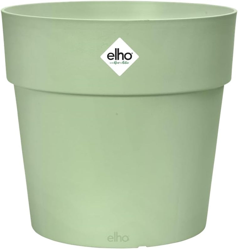 elho Vibia Straight Round 25 - Ghiveci de flori pentru exterior - Ø 24,3 x H 23,2 cm - Gri/Beton viu