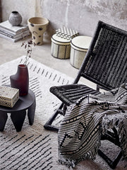 Bloomingville couvre-lit, noir, coton, 160 cm Bloomingville Beds and Blankets