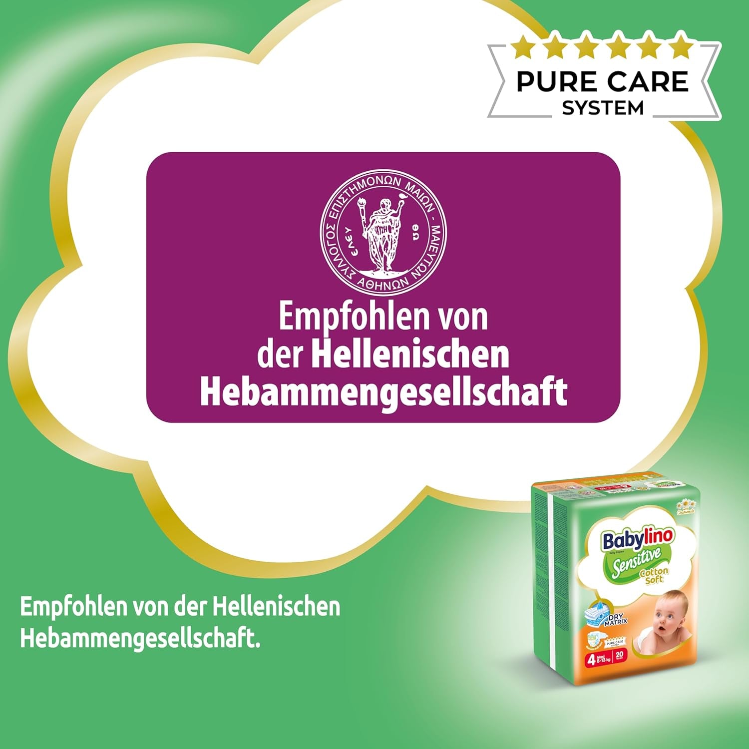 Couches bébé Sensitive taille 4, Maxi (8-13 kg), 20 pièces