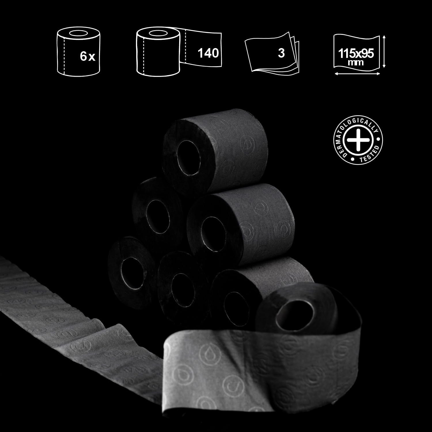 Papier toilette Renova Black Label (6 rouleaux)