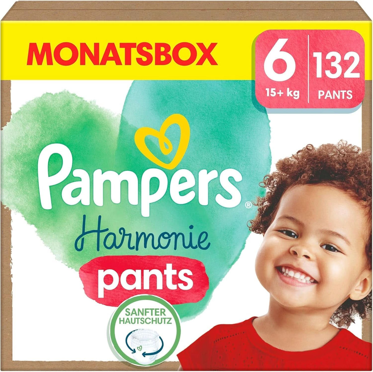 Pampers Harmonie Couches Pantalon Bébé, taille 6 (15Kg+), 132 couches Mère et Enfant Naty Shop