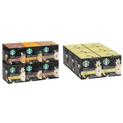 STARBUCKS Probierset, White Cup Variety Pack de Nescafé Dolce Gusto Kaffeekapseln & Vanilla Macchiato de Nescafé Dolce Gusto Kaffeekapseln 6 x 12 (72 Kapseln, 36 Portionen)