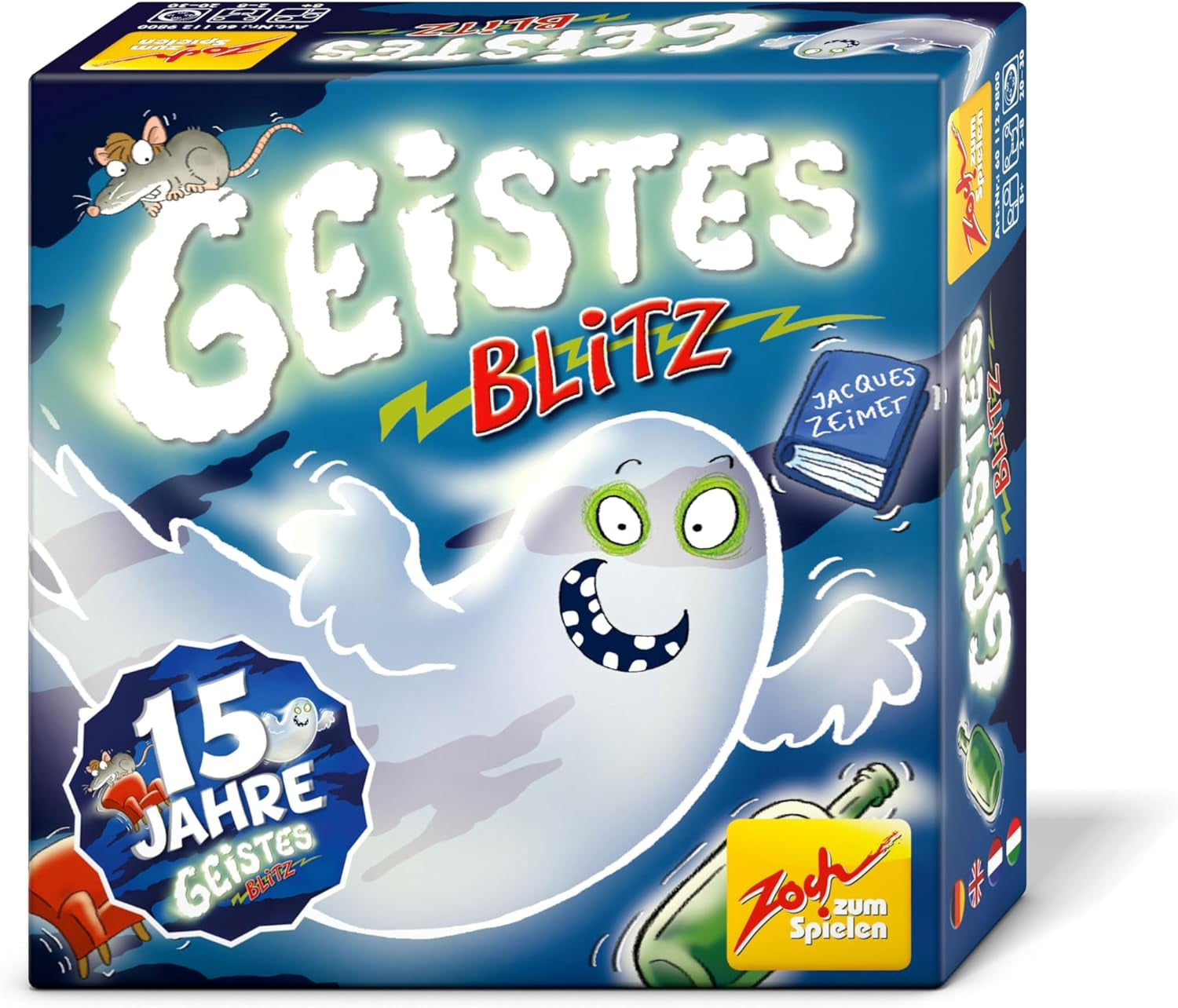 Zoch 601129800 Brainwave - Le jeu de réaction amusant pour petits et grands ; celui qui attrape rapidement les bonnes pièces a de grandes chances de gagner, à partir de 8 ans