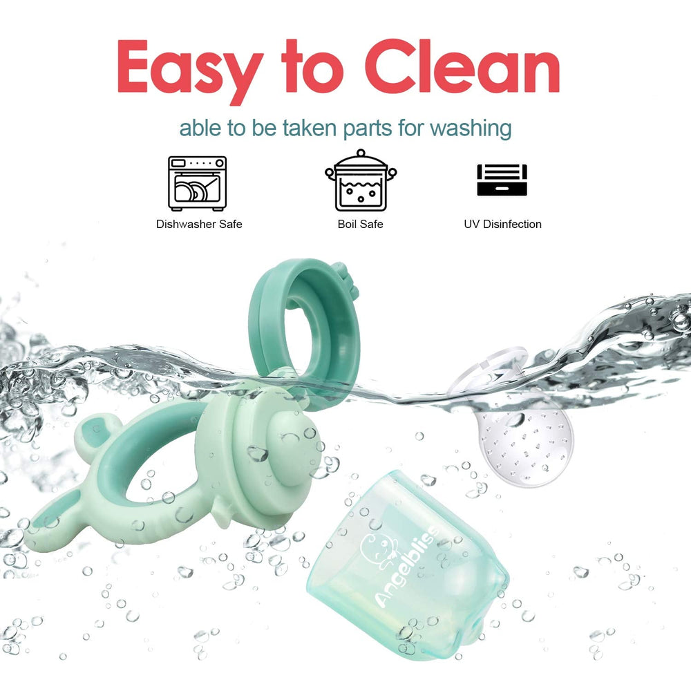 Tétine Pour Bébé/Tétine à Fruit/Tetine Grignoteuse Bebe/Tétine D'alimentation Pour Bébé - Toy de Dentition Pour Bébé, Sans BPA (Pack de 2)