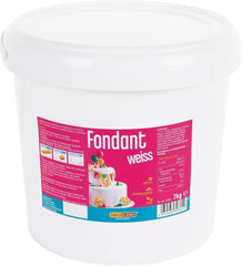 Fondant blanc DECOCINO - paquet économique de 7 kilogrammes - idéal pour décorer des gâteaux, tartes, cake pops - pâte à sucre Naty Shop végétalienne et sans lactose 7 Kg