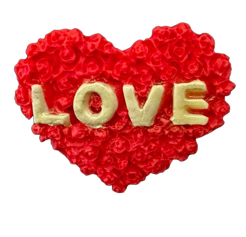 Décoration comestible en sucre, Décorations Amour en Pâte à Sucre Nati Shop