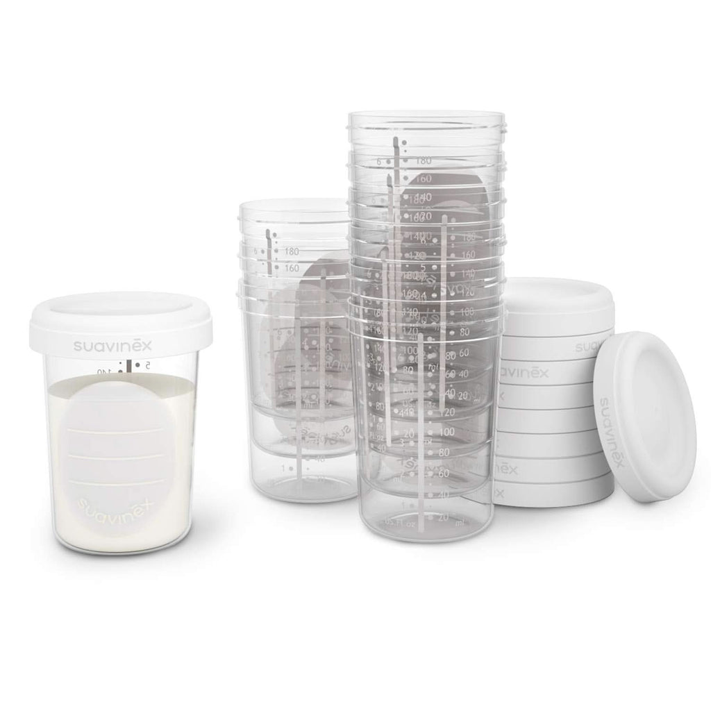 Cutii de depozitare alimente, Suavinex, 10 bucăți Accesorii Hrana si Alaptare Bebe Naty Shop