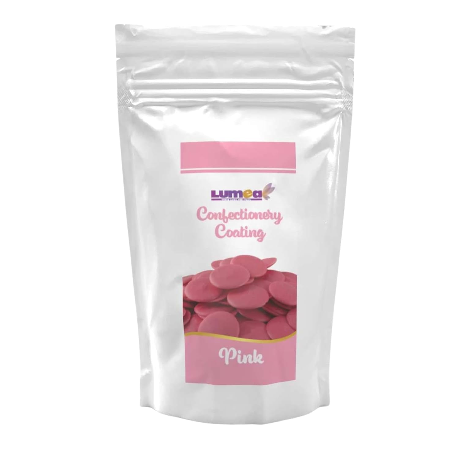 Dekozauber24 gouttes de couverture, blanches, 500g, au goût chocolat blanc et vanille, chips Deco Melts, passent au micro-ondes, pour cake pops, gâteaux, tartelettes, dégoulinants ou glaçages Pâte à sucre Naty Shop Rose