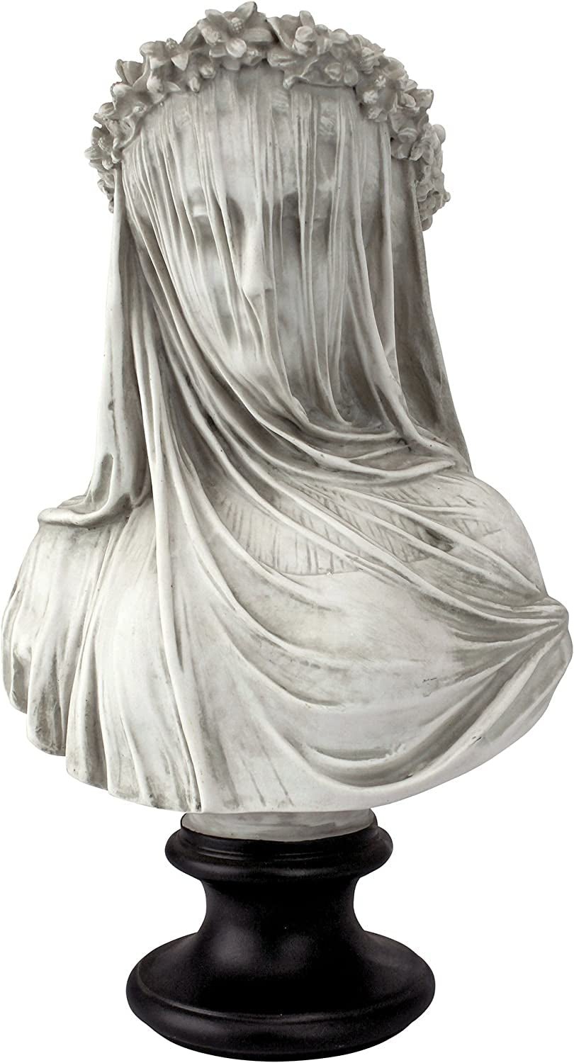 Design Toscano statuie bust fecioară voalată, dimensiuni: 22.8 cm x15.2 cm x35.5 cm Statuete si sculpturi Naty Shop Singur