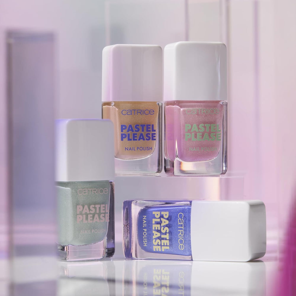 Catrice Pastel Please Vernis à ongles 040 Mint Breeze Vert clair Vernis à ongles pailleté profondément coloré hautement pigmenté Vegan 10,5 ml