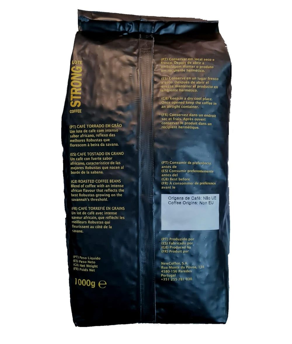 Café portugais fort, grains entiers, café moulu, grains de café entiers, 1 kg