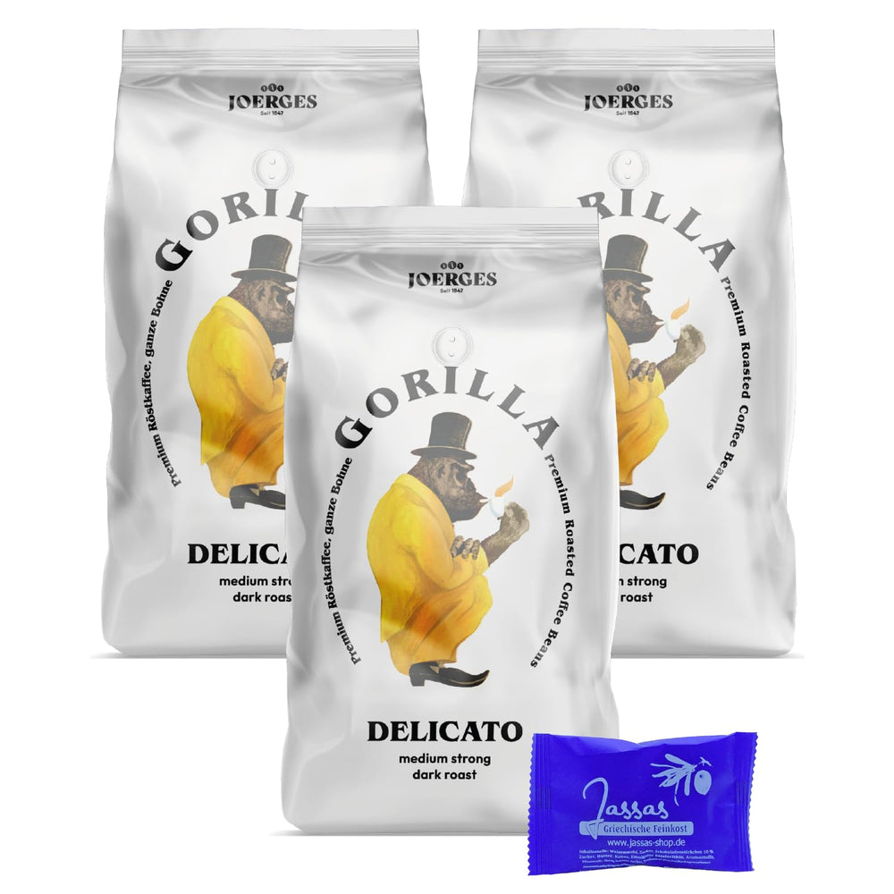 Gorilla Espresso Delicato 3x 1000g Joerges + Jassas Gebäck | Café