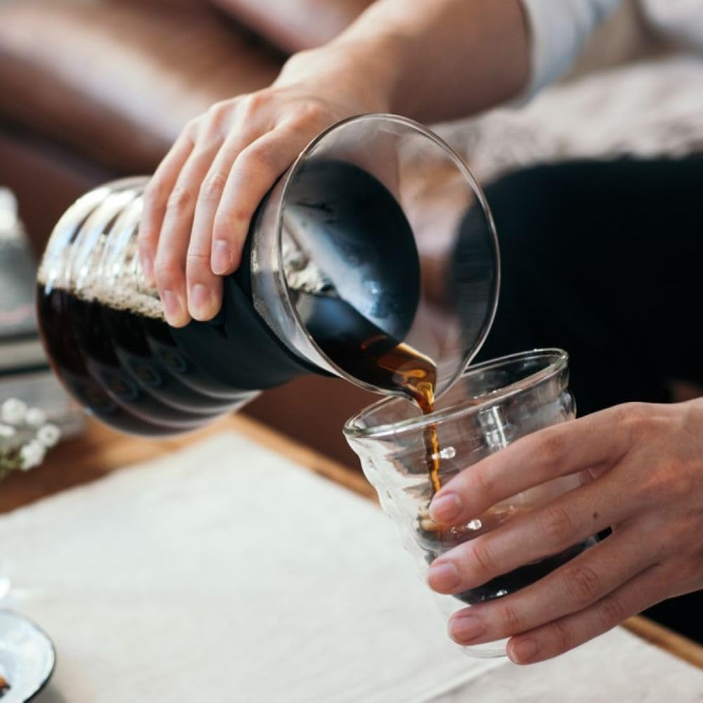 VDD-02B VD 700 ml V60 Carafe avec goutte-à-goutte, pour 2-3 tasses, transparente