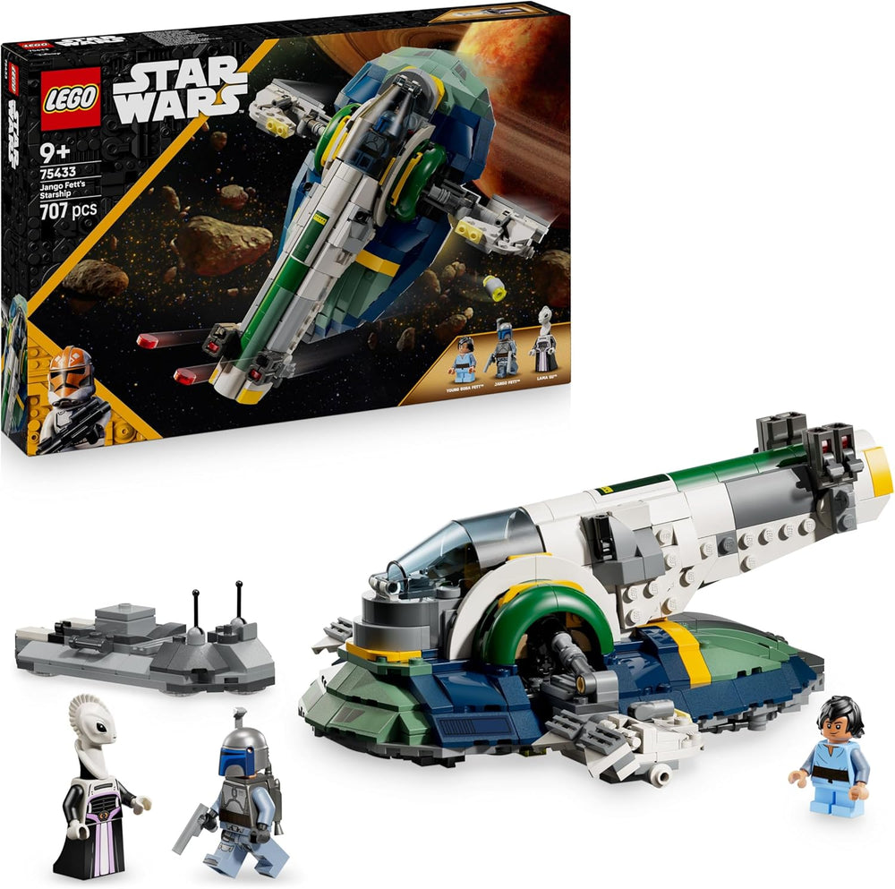 LEGO Star Wars : Angriff der Klonkrieger Le Sternenschiff de Jango Fett - Jeu pour les jeunes et les filles à partir de 9 ans - Figurines de rechange - Décoration créative DIY - Idées cadeaux pour les enfants - 75433