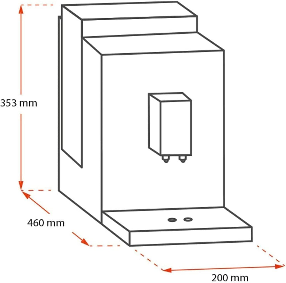 Melitta Avanza - Machine à expresso entièrement automatique avec système de lait, machine à expresso avec moulin et réservoir d'eau extra grand (1,5 l) pour par ex. cappuccino ou expresso, titan mystique