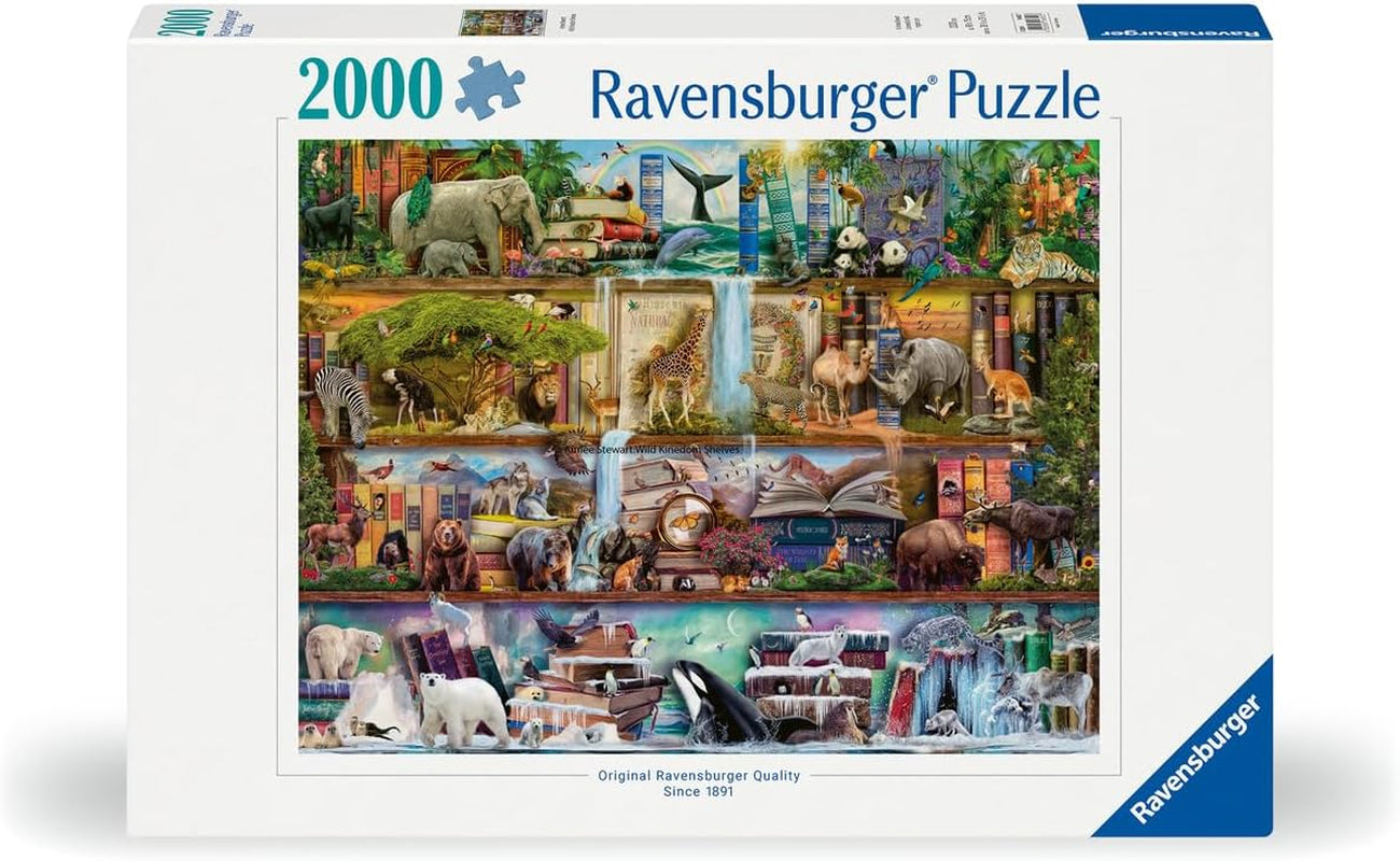 Ravensburger Puzzle 16652 - Lumea animalelor mari - puzzle jigsaw de 2000 de piese pentru adulți și copii de peste 14 ani, design de Aimee Stewart Puzzle Naty Shop