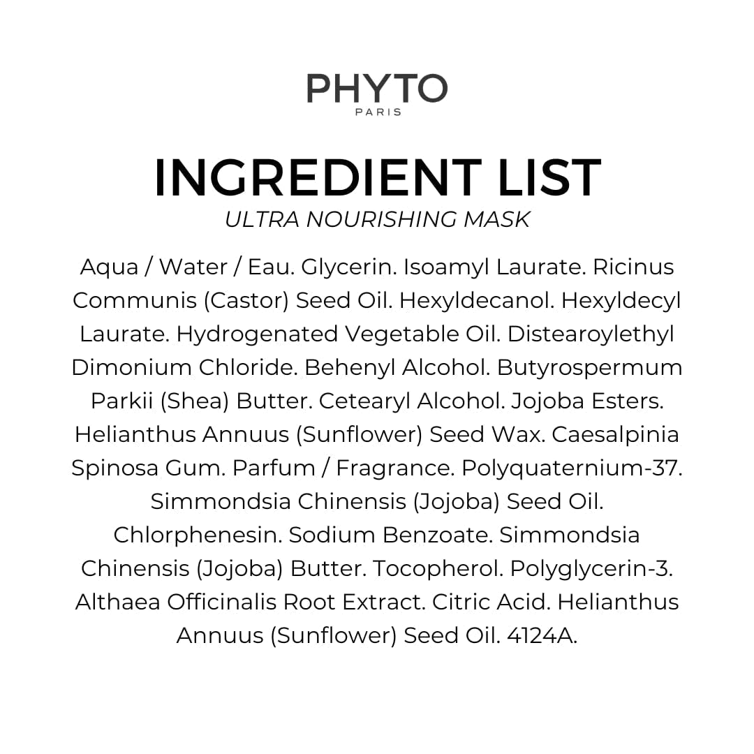 PHYTO Nourishment Masque Ultra Nourrissant 200 ml Masque capillaire Naty Shop