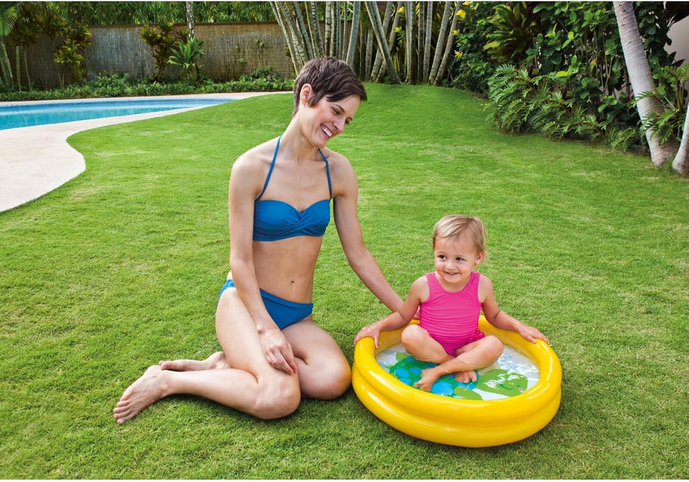 Intex 59409NP - Piscine gonflable pour bébé avec imprimé animal, 1 pièce, vinyle, multicolore, 61x15 cm