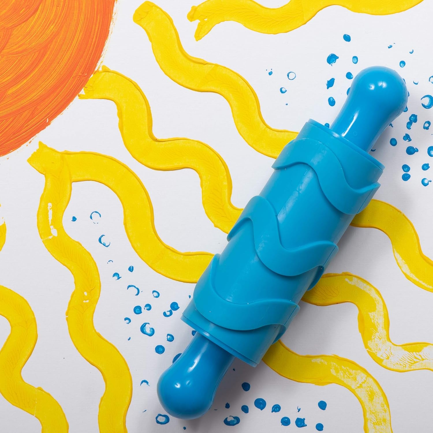 Rouleaux de peinture et d'argile texturés-lot de 4-rouleaux de modelage texturés pour enfants-modèles polyvalents pour l'artisanat et la décoration