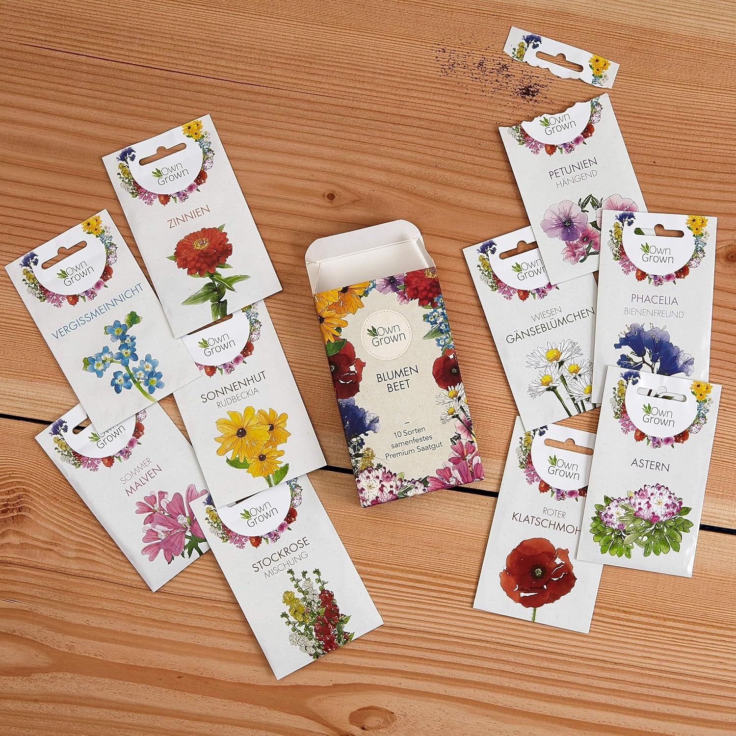 Graines de pétunia : Graines de pétunia de qualité supérieure pour environ 400 plants de pétunia – Magnifiques graines de pétunia pour plantes de balcon et de jardin – Graines de fleurs – Graines de pétunia grimpant – Fleurs de balcon OwnGrown