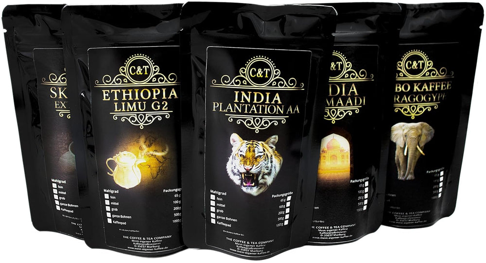 Kaffee Globetrotter - Real Rarities (Ganze Bohne, 200g) India Balmaadi - Rarities Spitzenkaffee - Werden Sie Zum Entdecker!