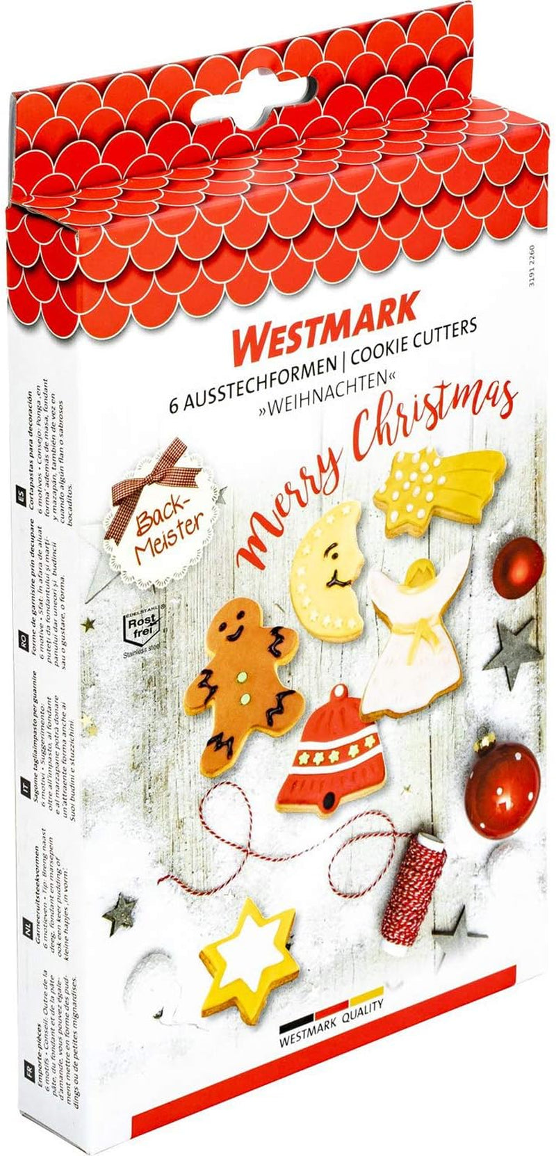 Westmark Emporte-pièces Motifs Assortis Acier Inoxydable Noël 6 Pièces Argent 31912260