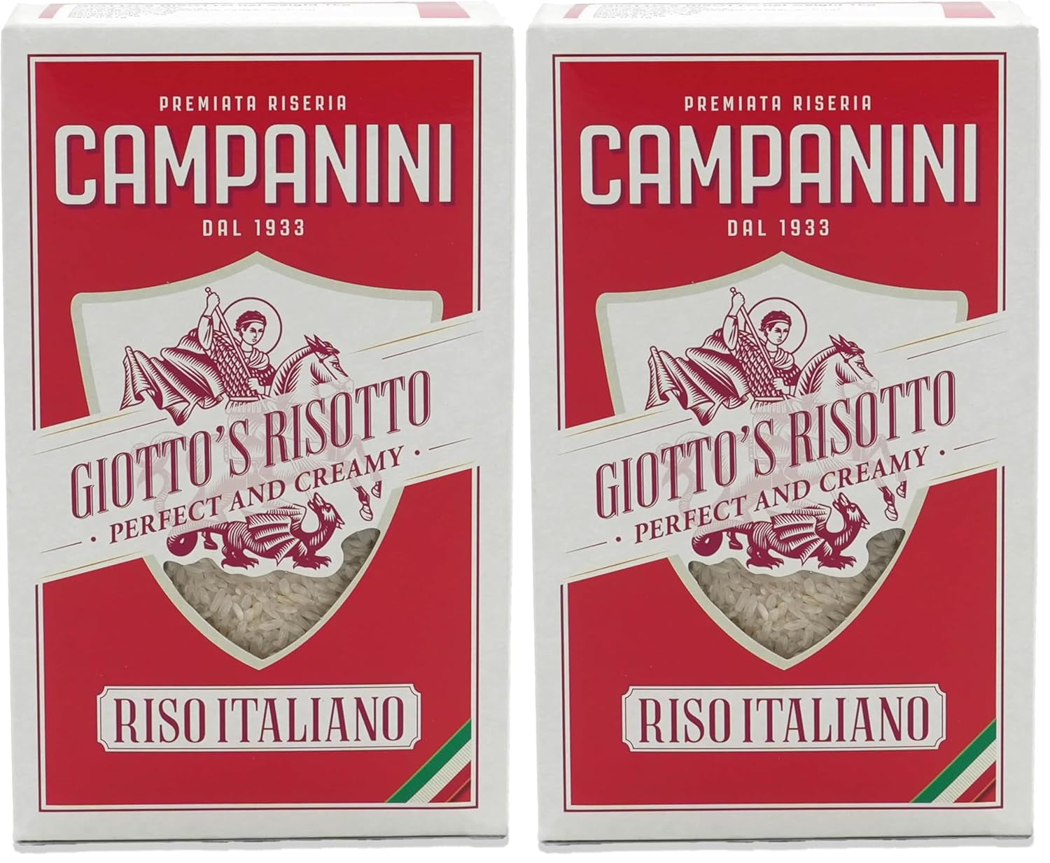 Riz original pour risotto | Riz campanini pour risotto | 1000g | d'Italie | Risottos et soupes