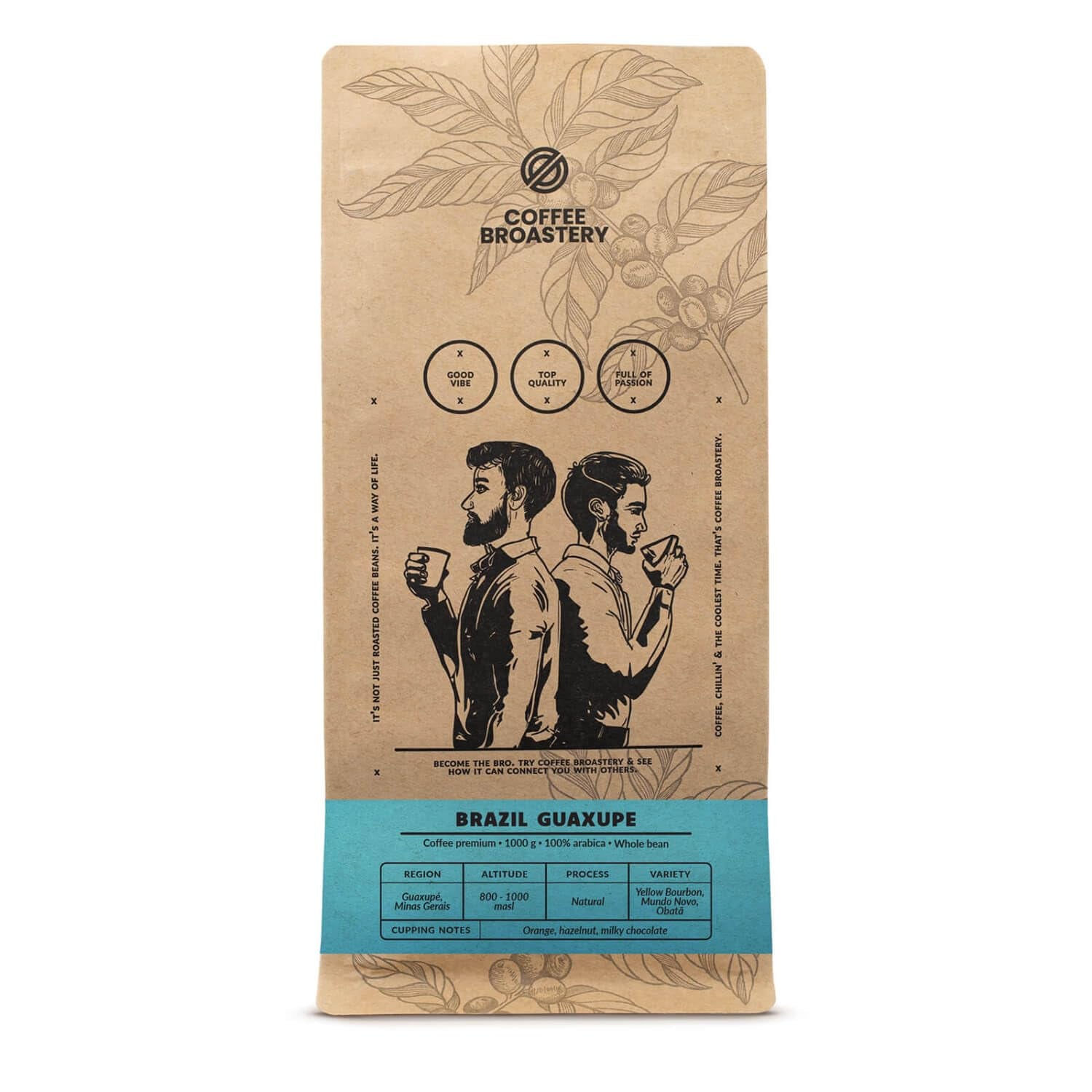 Coffret de café en grains 3x1kg 3000g | Guaxupe brésilienne | Café brésilien | Café spécial | Fraîchement frit | Boulangerie artisanale de café