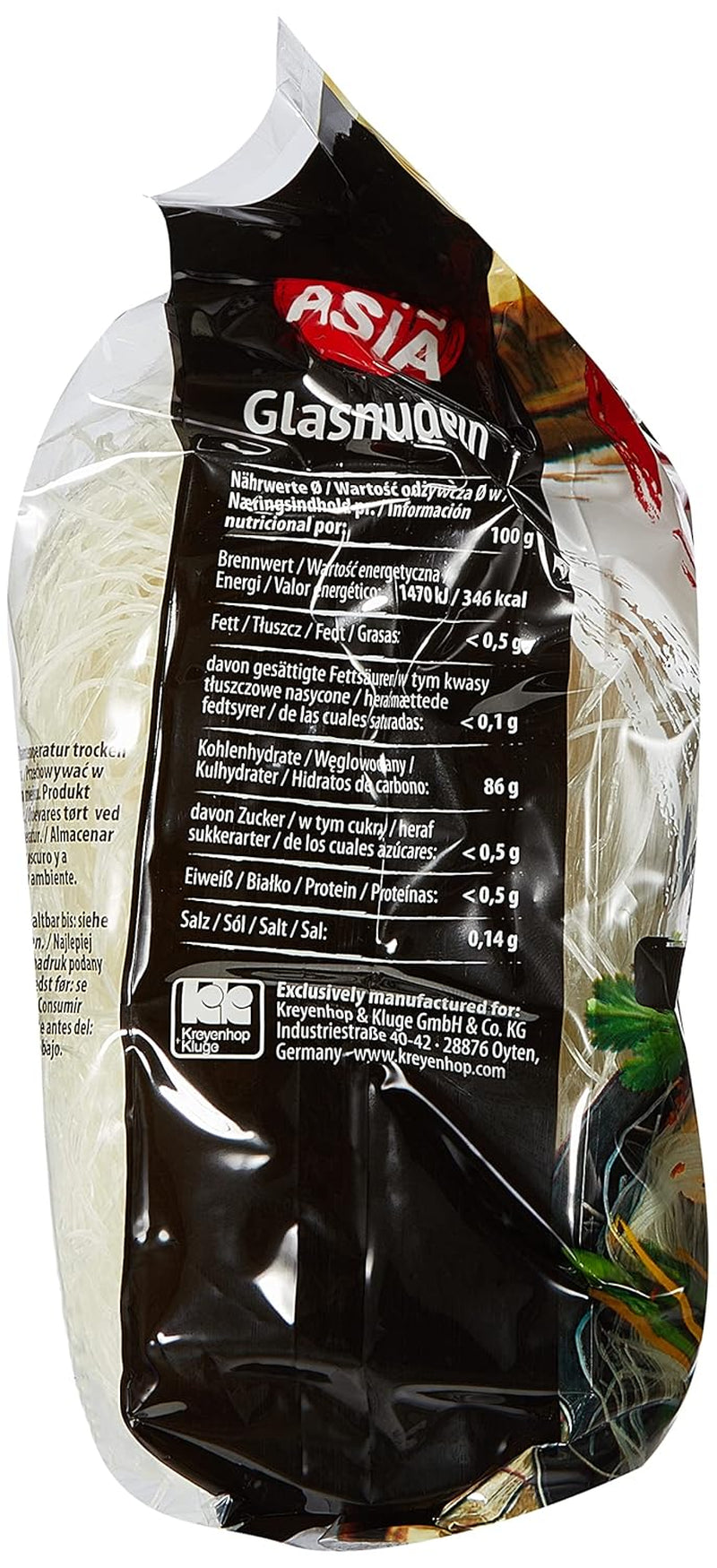 Nouilles en verre BONASIA, longues, paquet de 15 (15 x 100 g)