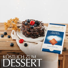 Lindt EXCELLENCE Chocolat au lait extra crémeux | Barre 100g | Chocolat au lait fin et de qualité supérieure au goût crémeux et laiteux | Arôme intense et persistant | Cadeau chocolat