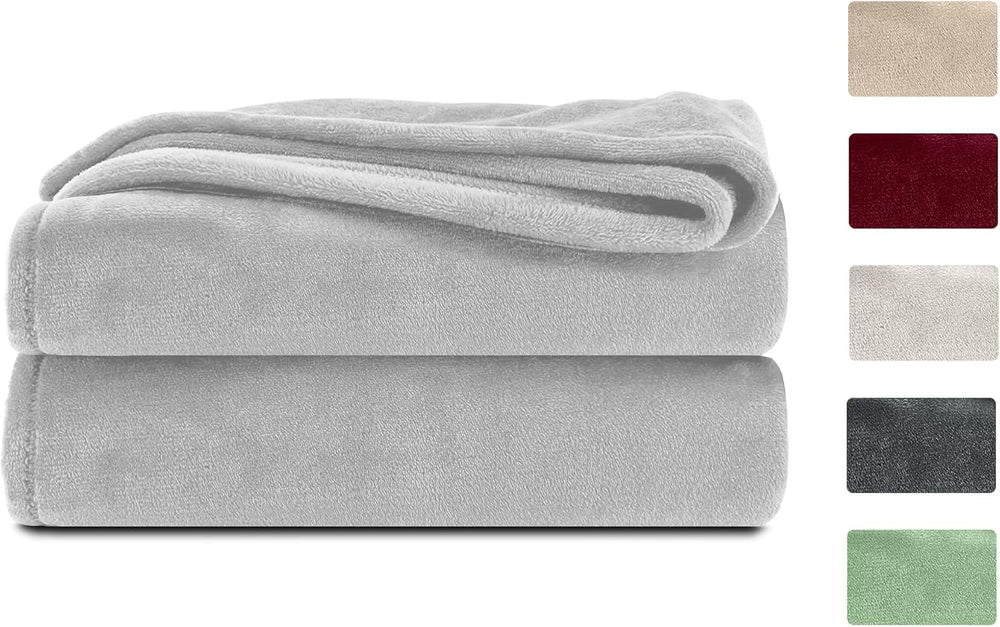 Couverture moelleuse Komfortec, couverture confortable, couverture polaire, certifiée Oeko-Tex, super douce, 150X200 Cm, 260 G/M², beige Lits et Couvertures Besuche den Komfortec-Store Gris 220 X 240 Cm