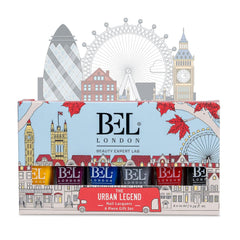Bel London Urban Legend - Set de ojă cu uscare rapidă - Set de ojă non-toxice, ecologice și normale, fără lumină UV, pentru o manichiură perfectă acasă, 6 culori