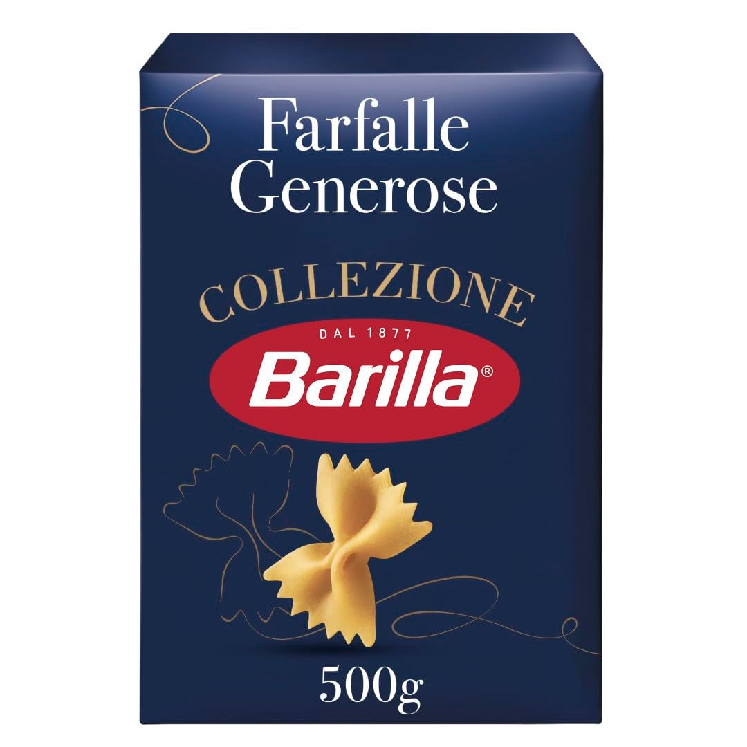 Barilla Collezione Farfalle Pâtes à base de blé dur de haute qualité, toujours al dente, (1 x 500g)