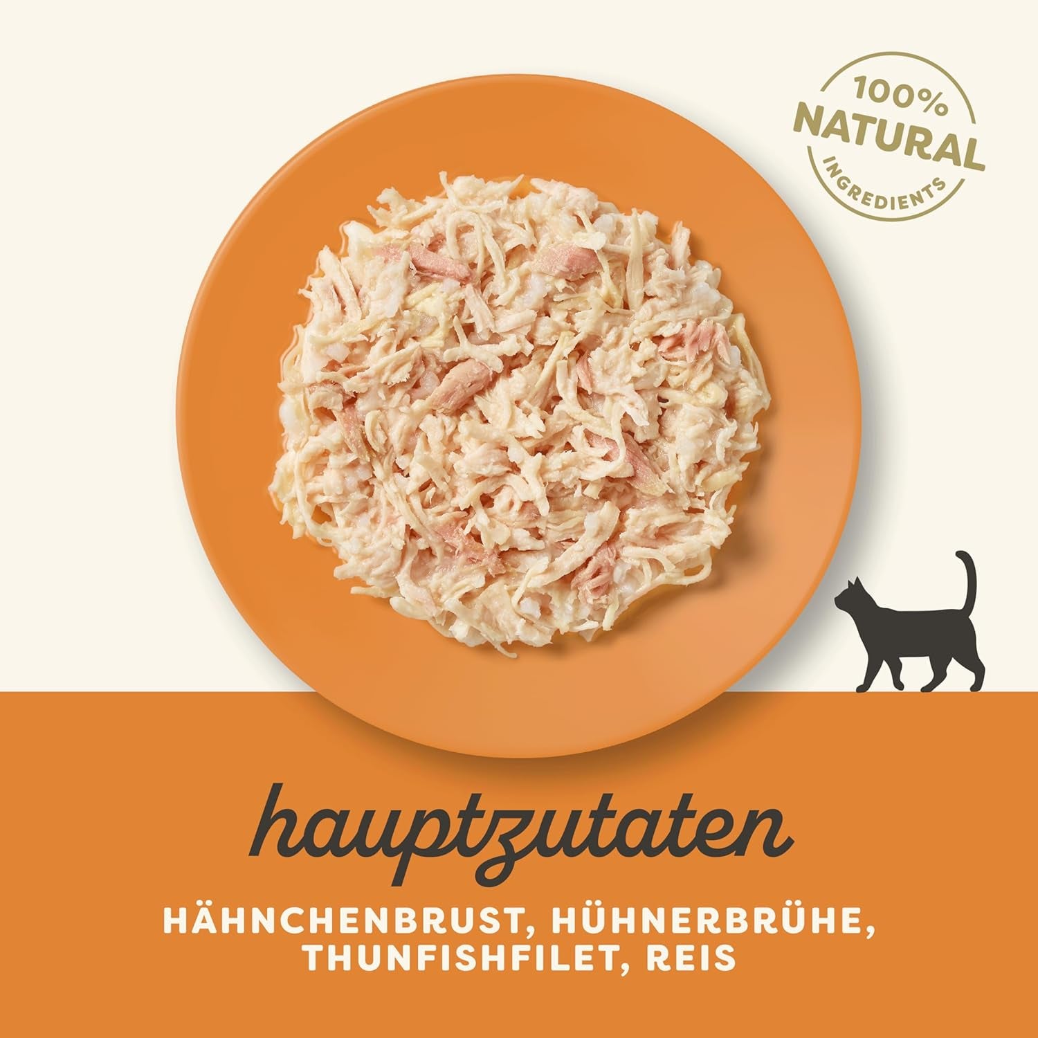 Applaws 100% Natural Nassfutter for Katzen, Hühnerbrust mit Tunfischfilet in Brühe - Packung mit 12 x 70g Beuteln