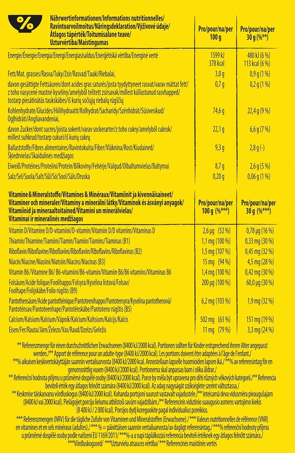 Nestlé Nesquik Crunchy Breakfast, Céréales au chocolat et grains entiers, 1 paquet (1 x 1 kg)