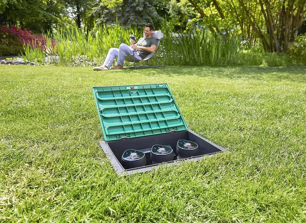 Manchon de raccordement Gardena, court : Raccord pour un raccordement sûr du boîtier de vannes, adapté aux boîtiers de vannes V1 et V3, accessoire d'origine Gardena (5319-20)